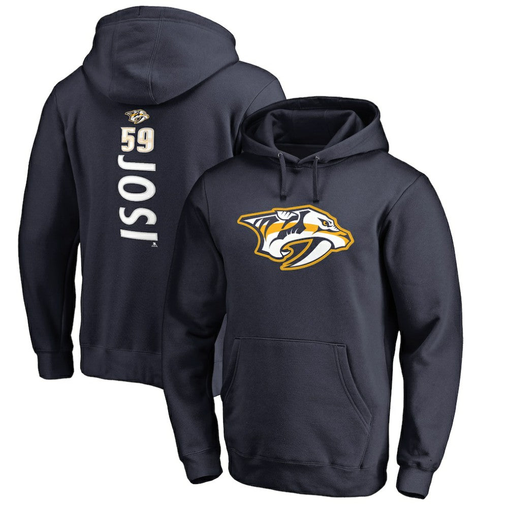Roman Josi Nashville Predators Backer Name & Number Pullover Hoodie - Navy - NHL 2975572