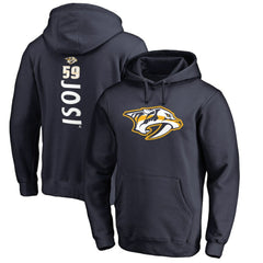 Roman Josi Nashville Predators Backer Name & Number Pullover Hoodie - Navy - NHL 2975572