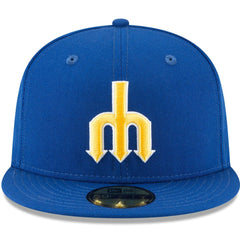 Seattle Mariners New Era Cooperstown Collection Wool 59FIFTY Fitted Hat - Blue - New Era Online
