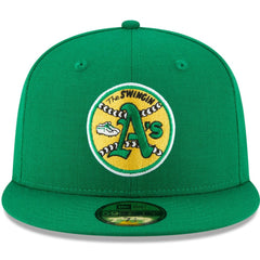 Athletics New Era Cooperstown Collection Wool 59FIFTY Fitted Hat - Green - New Era Lifestyle