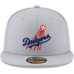Los Angeles Dodgers New Era Cooperstown Collection Wool 59FIFTY Fitted Hat - Gray - New Era Online