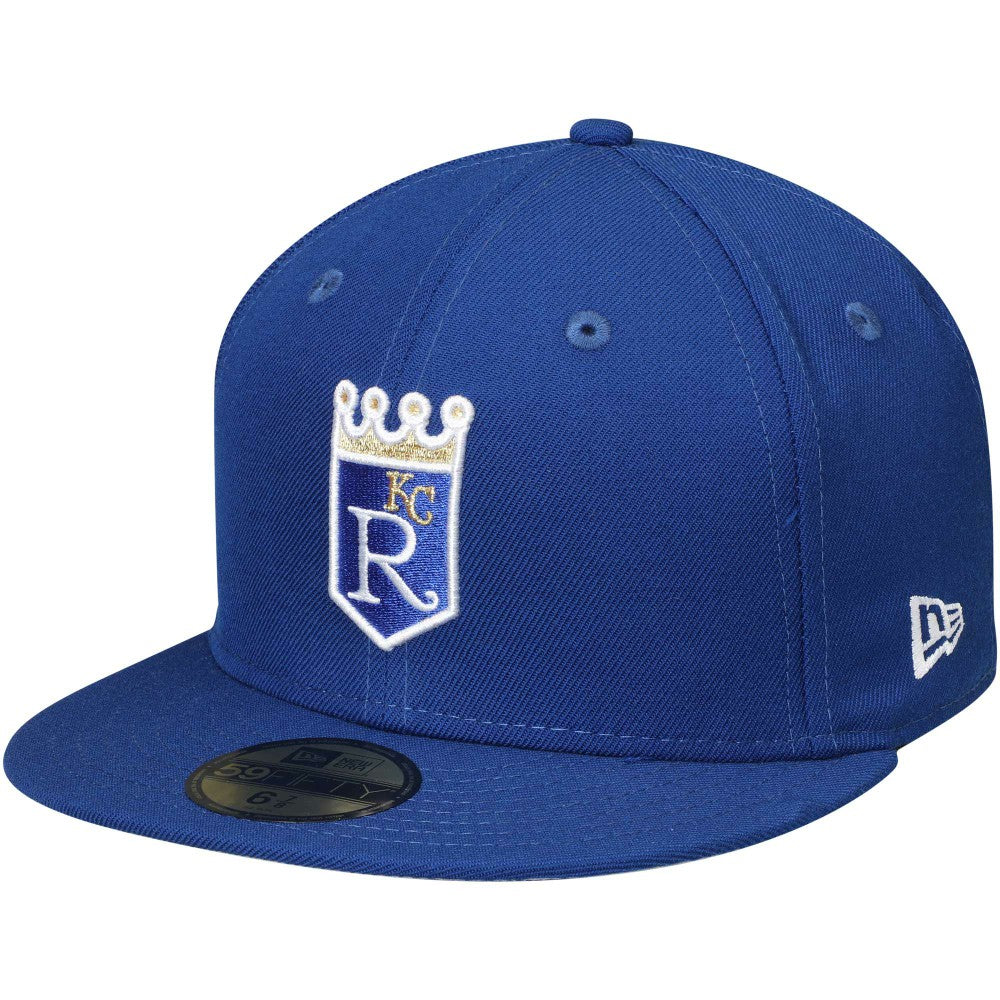 Kansas City Royals New Era Cooperstown Collection Wool 59FIFTY Fitted Hat - Royal - New Era on Sale