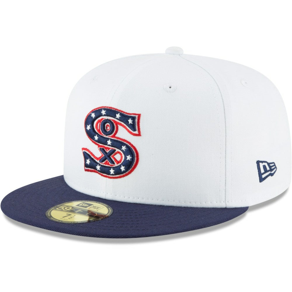 Chicago White Sox New Era Cooperstown Collection Wool 59FIFTY Fitted Hat - White - New Era Lifestyle