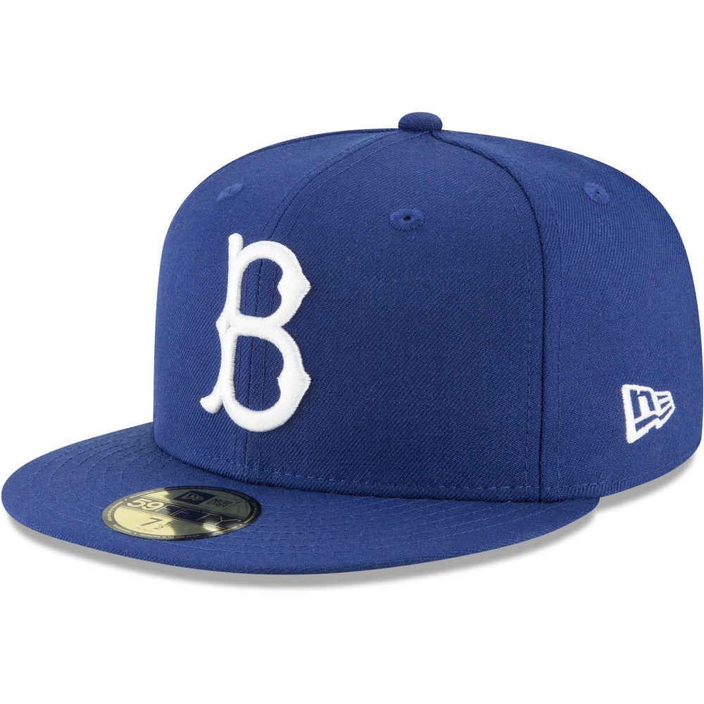 Brooklyn Dodgers New Era Cooperstown Collection Wool 59FIFTY Fitted Hat - Royal - New Era Discount