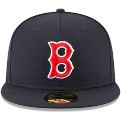 Boston Red Sox New Era Cooperstown Collection Wool 59FIFTY Fitted Hat - Navy - New Era Online