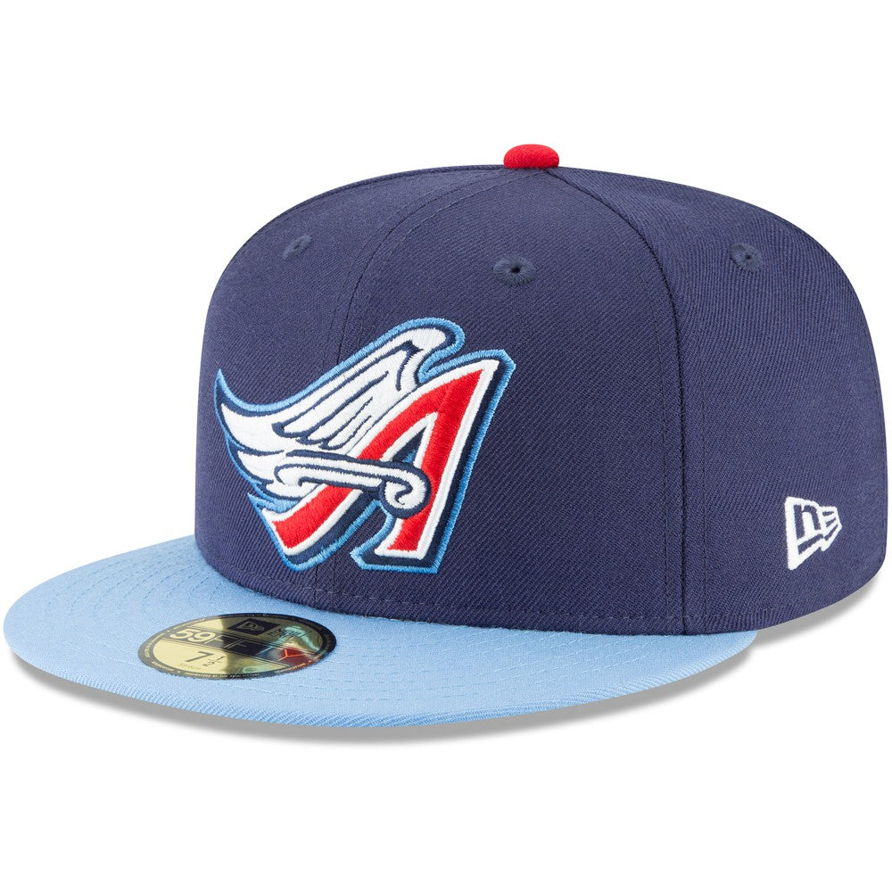 California Angels New Era Cooperstown Collection Wool 59FIFTY Fitted Hat - Navy - New Era Sale