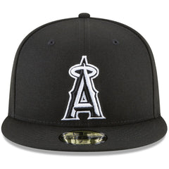 Los Angeles Angels New Era 59FIFTY Fitted Hat - Black - New Era Discount