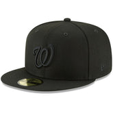 Washington Nationals New Era Primary Logo Basic 59FIFTY Fitted Hat - Black - New Era on Sale
