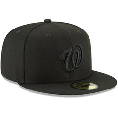 Washington Nationals New Era Primary Logo Basic 59FIFTY Fitted Hat - Black - New Era on Sale