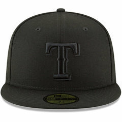 Texas Rangers New Era Primary Logo Basic 59FIFTY Fitted Hat - Black - New Era on Sale