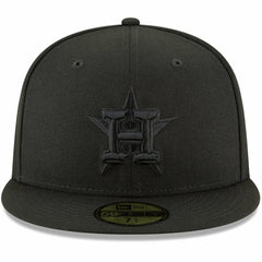 Houston Astros New Era Primary Logo Basic 59FIFTY Fitted Hat - Black - New Era Lifestyle