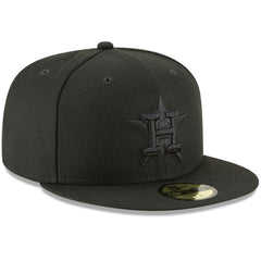 Houston Astros New Era Primary Logo Basic 59FIFTY Fitted Hat - Black - New Era Lifestyle