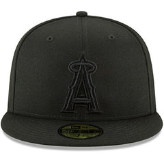 Los Angeles Angels New Era Primary Logo Basic 59FIFTY Fitted Hat - Black - New Era Sale