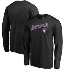 Arizona Diamondbacks Cooperstown Collection Wahconah Long Sleeve T-Shirt - Black - MLB Discount