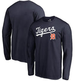 Detroit Tigers Cooperstown Collection Wahconah Long Sleeve T-Shirt - Navy - MLB Sale
