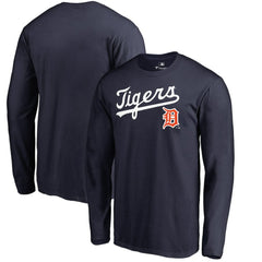 Detroit Tigers Cooperstown Collection Wahconah Long Sleeve T-Shirt - Navy - MLB Sale