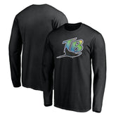 Tampa Bay Rays Cooperstown Collection Wahconah Long Sleeve T-Shirt - Black - MLB Sale