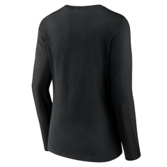 Colorado Rockies Women's Team Lockup Slim Fit Long Sleeve V-Neck T-Shirt - Black - MLB Sale