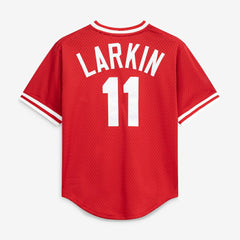 Barry Larkin Cincinnati Reds Mitchell & Ness Authentic Batting Practice Jersey - Red - Mitchell & Ness Online