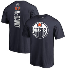 Connor McDavid Edmonton Oilers Backer Name & Number T-Shirt - Navy - NHL 2984667