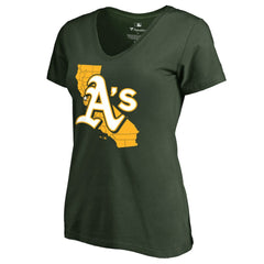Athletics Women's Hometown Collection The Big O V-Neck T-Shirt - Green - MLB Online