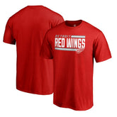 Detroit Red Wings Iconic Collection On Side Stripe T-Shirt - Red - NHL 2999577