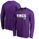 Sacramento Kings Onside Stripe Long Sleeve T-Shirt Purple