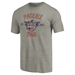 Phoenix Suns Team Heritage Tri-Blend T-Shirt Gray