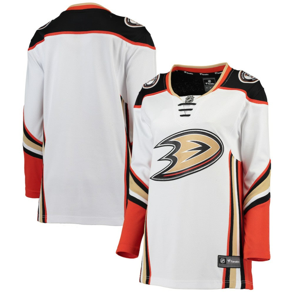 Anaheim Ducks Fanatics Women's Away Breakaway Jersey - White - NHL 3009271