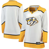 Nashville Predators Fanatics Women's Away Breakaway Jersey - White - NHL 3009287