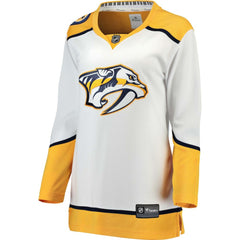 Nashville Predators Fanatics Women's Away Breakaway Jersey - White - NHL 3009287