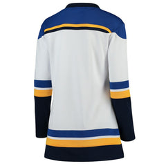 St. Louis Blues Fanatics Women's Away Breakaway Jersey - White - NHL 3009295