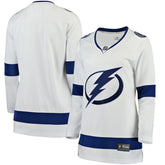Tampa Bay Lightning Fanatics Women's Away Breakaway Jersey - White - NHL 3009296