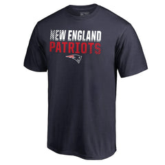 New England Patriots Iconic Collection Fade Out T-Shirt Navy