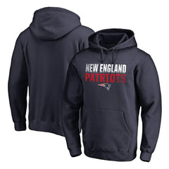 New England Patriots Iconic Collection Fade Out Pullover Hoodie Navy