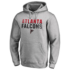 Atlanta Falcons Iconic Collection Fade Out Pullover Hoodie Ash