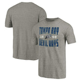 Tampa Bay Rays Cooperstown Collection Antique Stack Tri-Blend T-Shirt - Gray - MLB Sale
