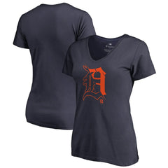 Detroit Tigers Women's X-Ray V-Neck T-Shirt - Navy - MLB Online