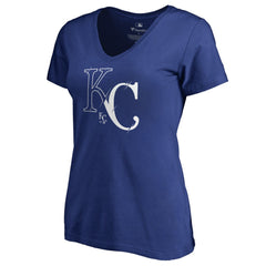 Kansas City Royals Women's X-Ray V-Neck T-Shirt - Royal - MLB Online