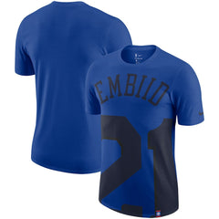 Joel Embiid Philadelphia 76ers Oversized Name & Number T-Shirt Royal | Nike Near Me