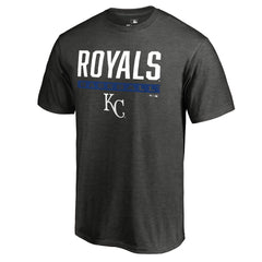 Kansas City Royals Win Stripe T-Shirt - Ash - MLB Lifestyle