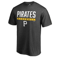 Pittsburgh Pirates Win Stripe T-Shirt - Ash - MLB Discount