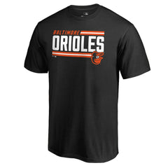 Baltimore Orioles Onside Stripe T-Shirt - Black - MLB Lifestyle