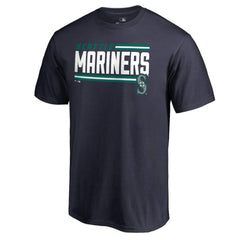 Seattle Mariners Onside Stripe T-Shirt - Navy - MLB Sale