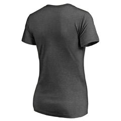 Tampa Bay Rays Women's Charcoal Stack V-Neck T-Shirt - Ash - MLB Discount