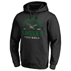 Philadelphia Eagles Timeless Collection Vintage Arch Pullover Hoodie Black