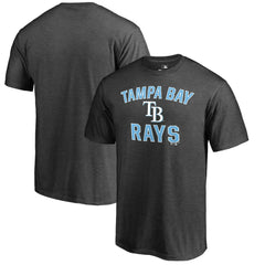 Tampa Bay Rays Core Basics Victory Arch T-Shirt - Heathered Gray - MLB Discount