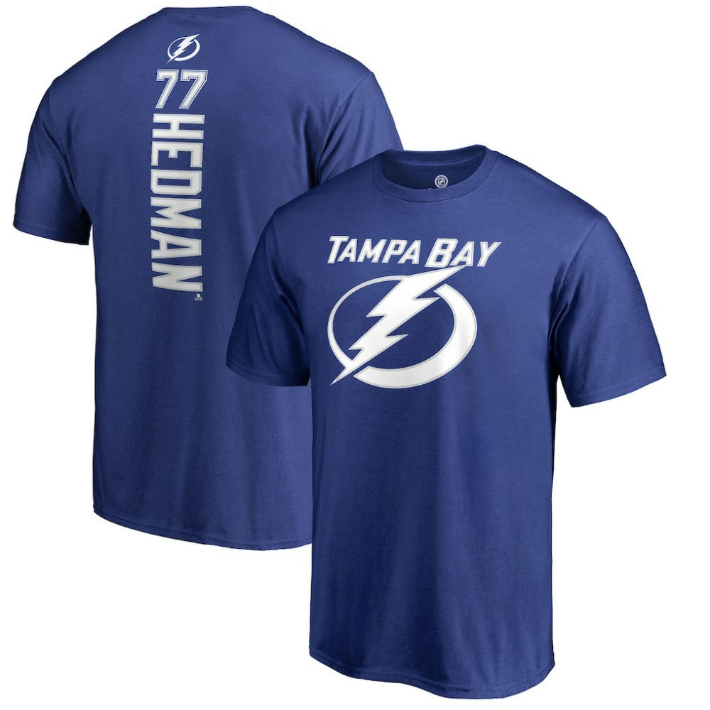 Victor Hedman Tampa Bay Lightning Backer T-Shirt - Blue - NHL 3073332