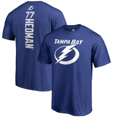 Victor Hedman Tampa Bay Lightning Backer T-Shirt - Blue - NHL 3073332