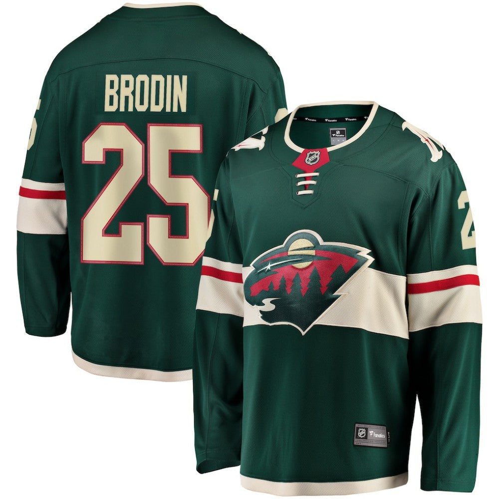 Jonas Brodin Minnesota Wild Fanatics Breakaway Jersey - Green - NHL 3073554